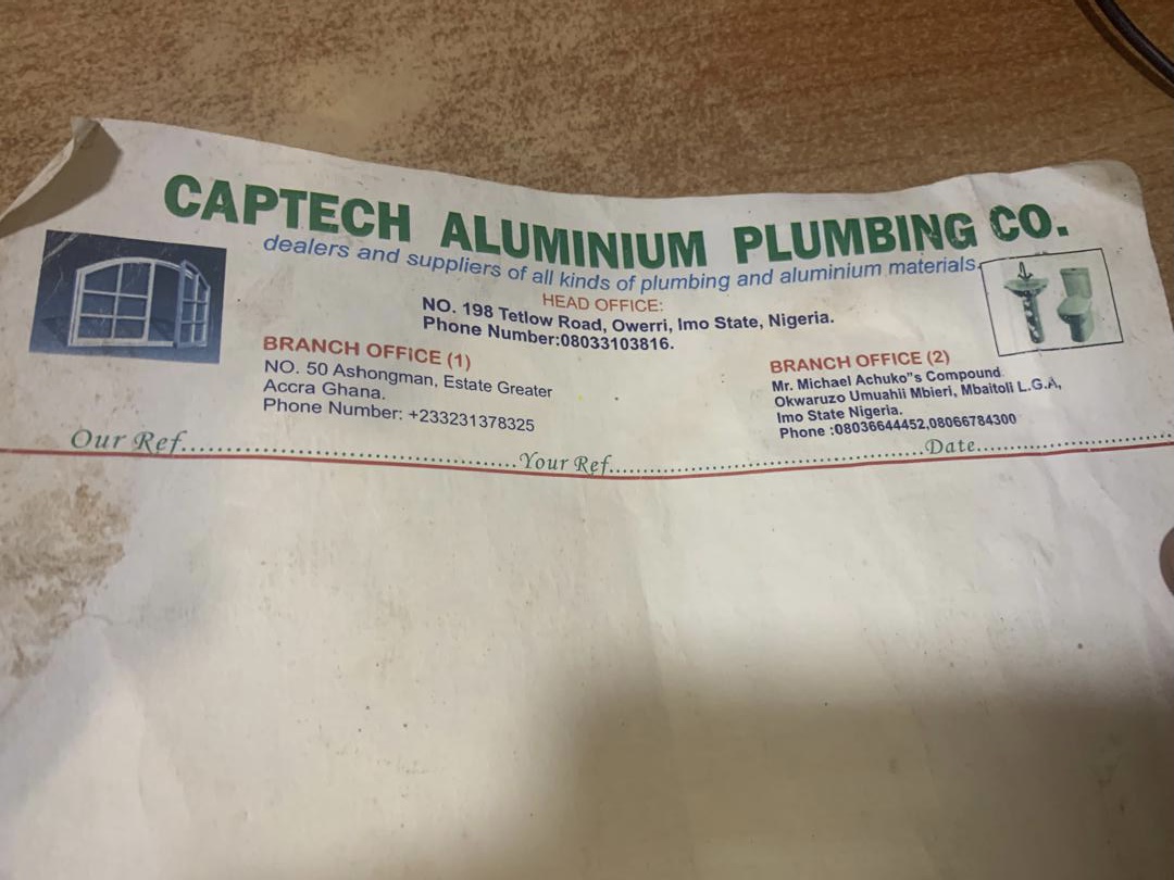 Captech Aluminium and Plumbing Co anyservice service provider