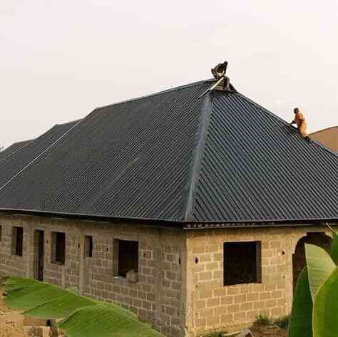 Milky Aluminum roofing picture