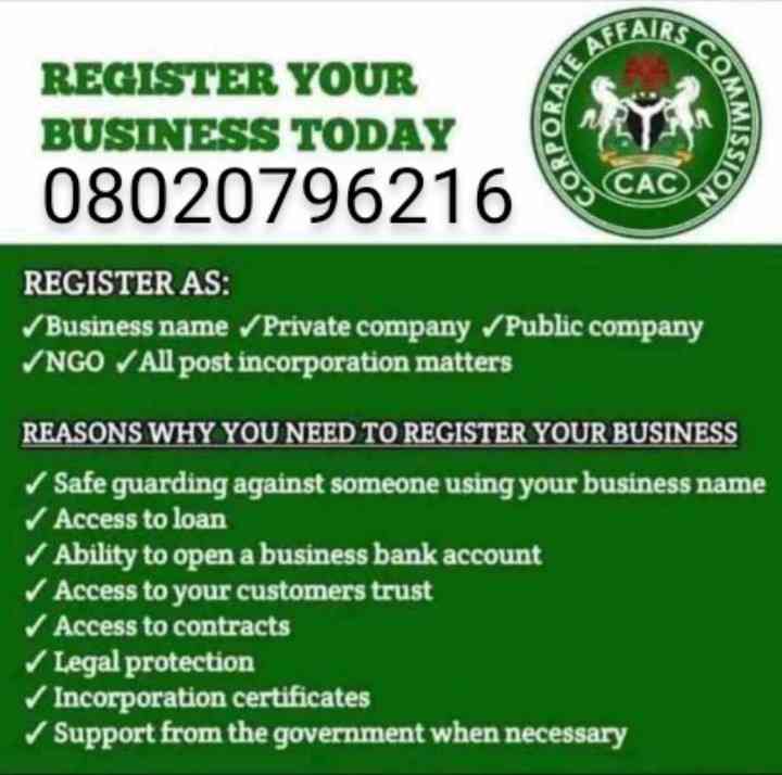 Register your Business Company NGO Church Mosque Club and Association etc, picture