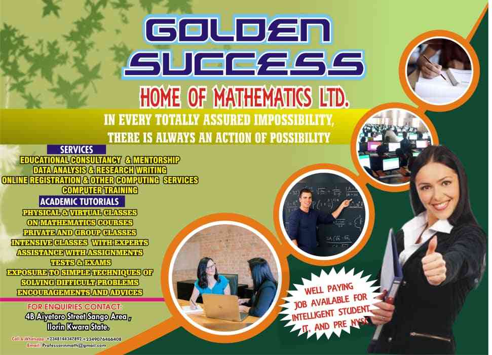 Golden success home of mathematics LTD
