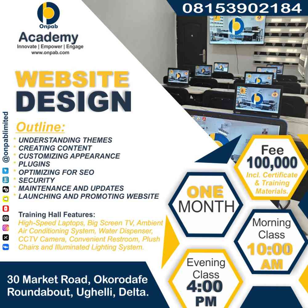 Onpab Limited | Website Design Training picture