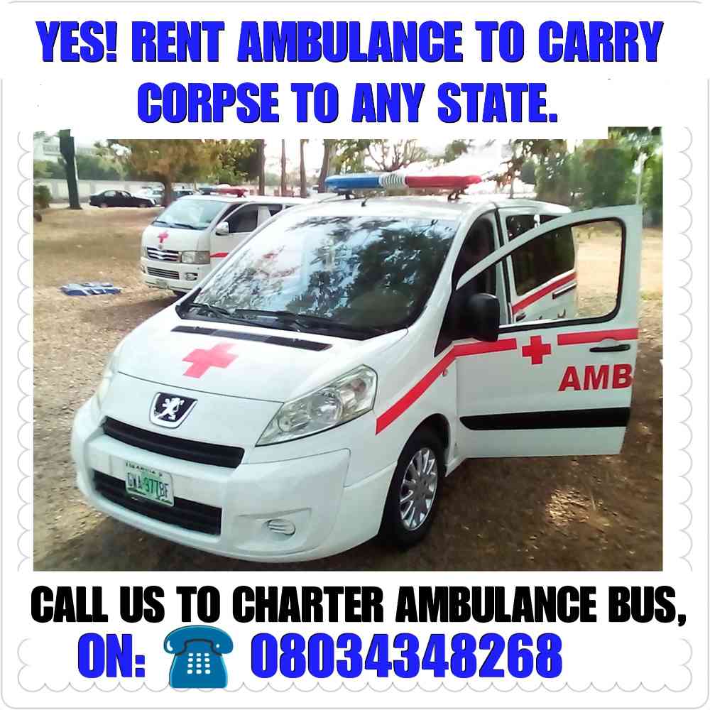 Lagos Ambulance Services Generale - (YES, RENT AMBULANCE HERE)