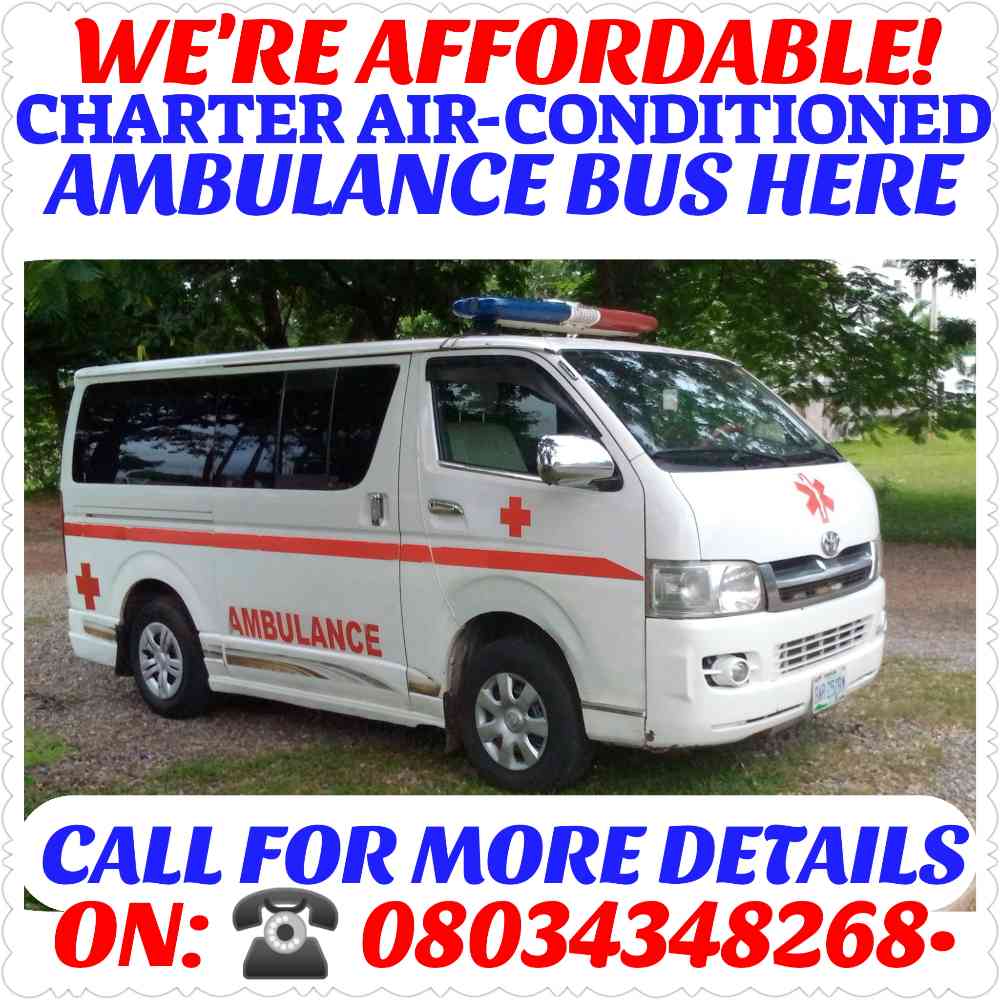 Lagos Ambulance Services Generale - (YES, RENT AMBULANCE HERE)