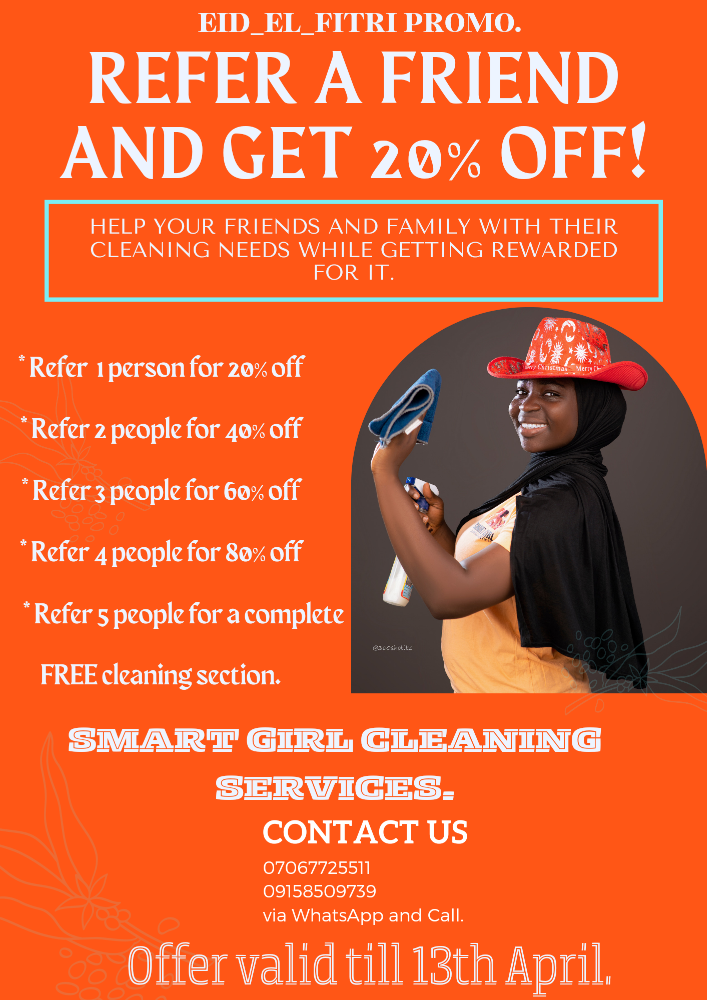 Smart girl cleaning services