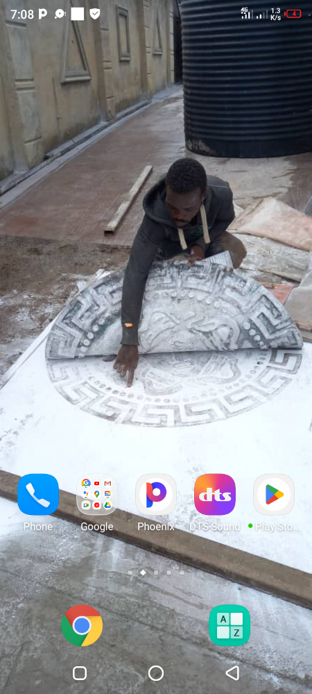 Concrete stamp floor picture