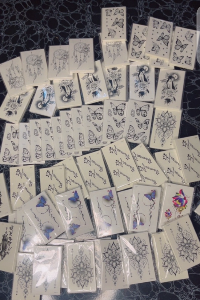 Tattoo sticker.