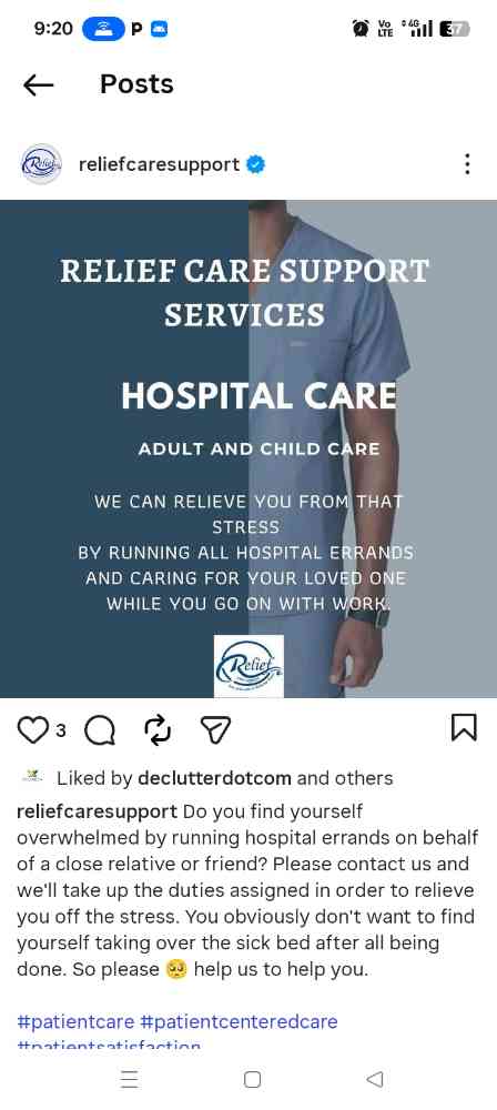 Relief Care Support Services Limited
