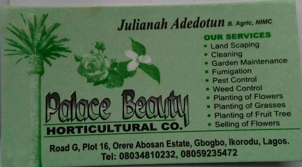 Palace Beauty Horticultural Co.
