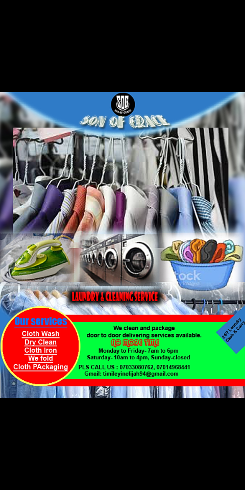 Son of Grace laundry & cleaning services